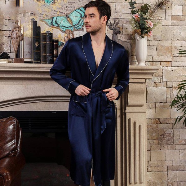 Slipintosoft Unveils Luxurious Men's Silk Kimono Robe Collection