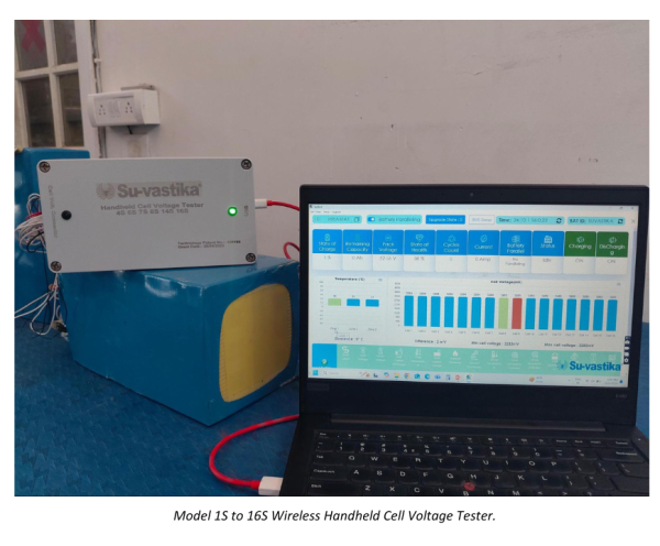 Su-vastika, an Indian Startup, has Announced the Launch of 1S to 48S Wireless Handheld Cell Voltage Tester